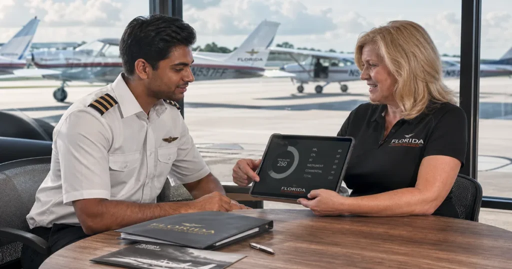 cost of a commercial pilot license in USA for international students