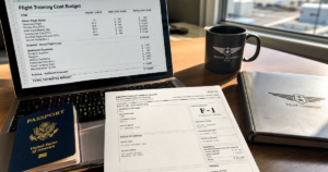 cost of a commercial pilot license in USA for international students