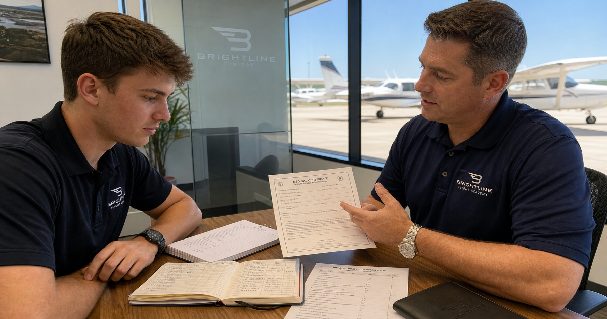Flight school admission requirements