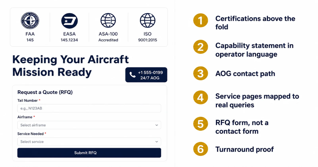 how to market an MRO business