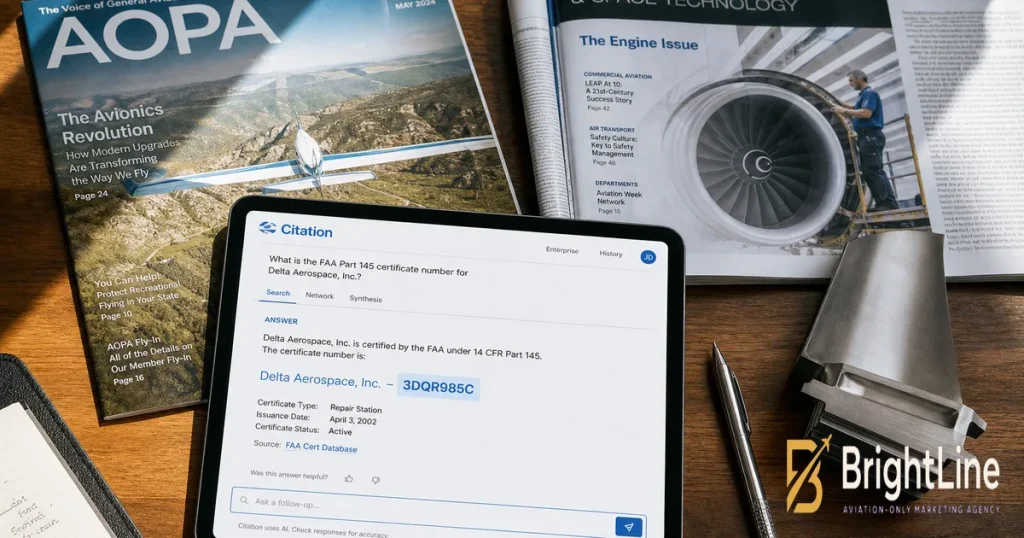 get cited by ChatGPT as an aviation brand