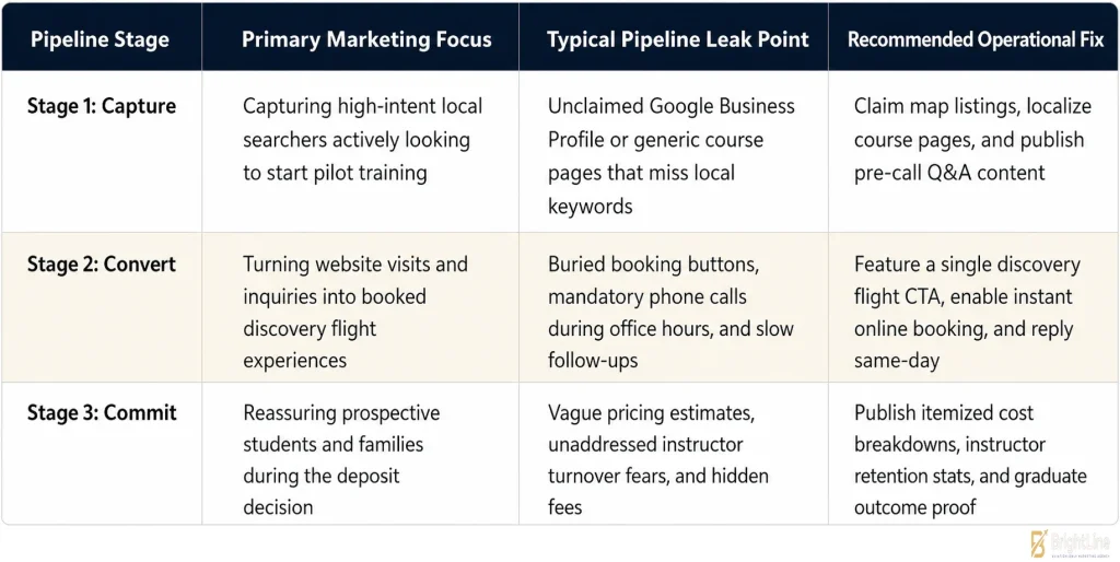 flight school enrollment marketing